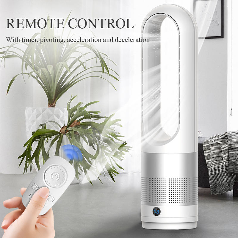 UML-018 Bladeless Fan Smart Remote Control Cooling Tower Fan With Hepa Air Purifier
