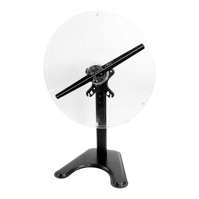 DZ42 portable desk tpye 42cm 3D hologram LED fan display with acrylic cover holographic projector